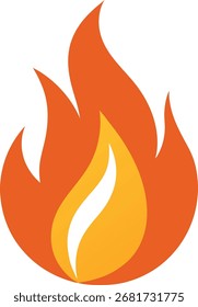 Icono de fuego ilustración de Arte vectorial colorido
