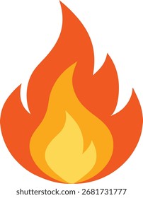 Icono de fuego ilustración de Arte vectorial colorido