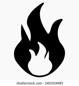 Fire icon dark. Vector icon. Commercial line vector icon for websites and mobile minimalistic flat design.