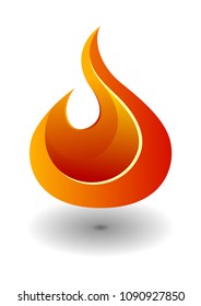 Fire icon. Design element