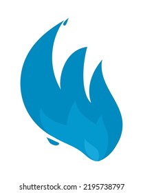Feuersymbol-Design einzeln