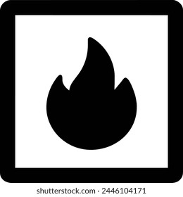DISEÑO DE ICONOS DE FUEGO, RECURSO GRÁFICO