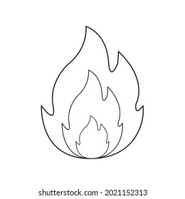 Fire icon  design graphics vector