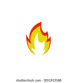 Fire icon design illustration template vector