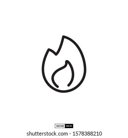 Fire icon, design inspiration vector template for interface and any purpose