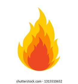 Fire icon. For design, fire icon object, icon.