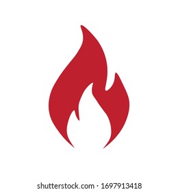 Fire icon design template. Vector icon.