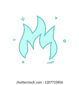 Fire icon design vector