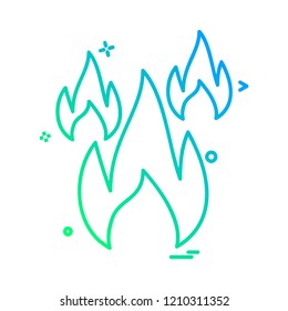 Fire icon design vector