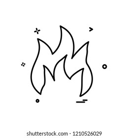 Fire icon design vector
