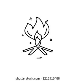 Fire icon design vector