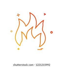Fire icon design vector