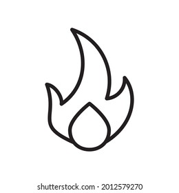 Fire Icon Design Vector Graphic Illustration Template In Trendy Flat Style Sign And Symbol . Suitable for website design, logo, app, and ui. EPS 10.
