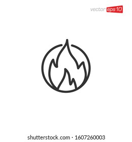 Fire Icon Design Vector illustration