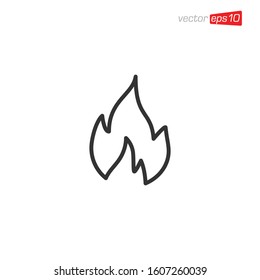 Fire Icon Design Vector illustration