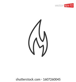 Fire Icon Design Vector illustration