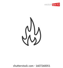 Fire Icon Design Vector illustration