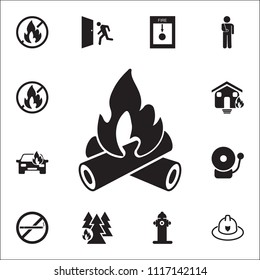 Fire icon. Detailed set of fire guard icons. Premium quality graphic design sign. One of the collection icons for websites, web design, mobile app
