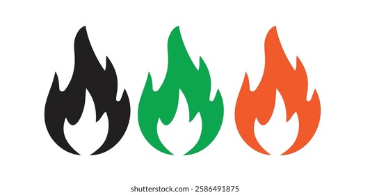 fire icon eps silhouette image 