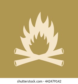 Fire Icon. Eps-10.