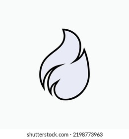 Fire Icon. Flame, Blaze Symbol - Vector.