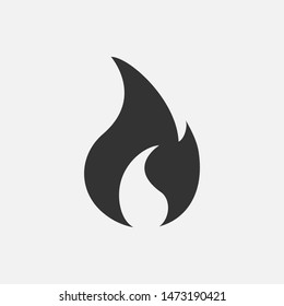 Fire Icon. Flame Illustration As A Simple Vector Sign & Trendy Symbol for Design,  Websites, Presentation or Mobile Application.