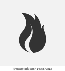 
Fire Icon. Flame Illustration As A Simple Vector Sign & Trendy Symbol for Design,  Websites, Presentation or Mobile Application.