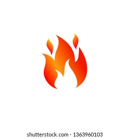 Fire icon. Flame sign icon - stock vector 