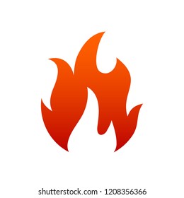 Fire icon. Flame sign - vector