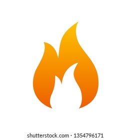 Fire icon. Flame sign icon - vector