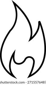 Ícone de fogo com símbolos de chama em gradiente, linha preta, estilo, grupo de ilustração de energia de chamas de calor de queima para design de IU de risco de aviso de segurança e gráficos de emergência