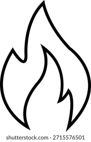Icono de fuego con símbolos de llama en gradiente, línea negra, estilo, grupo de ilustración de energía de llama de calor ardiente para diseño de interfaz de usuario de peligro de seguridad y gráficos de emergencia