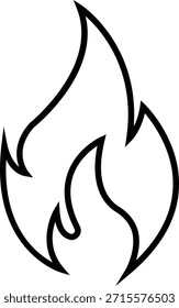 Feuersymbol mit Flammensymbolen in Farbverlauf, schwarze Linie, Stil, brennende Hitze blau Energie Illustrationsgruppe für Sicherheitswarnung Gefahr UI Design und Notfall-Grafiken