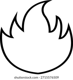 Icono de fuego con símbolos de llama en gradiente, línea negra, estilo, grupo de ilustración de energía de llama de calor ardiente para diseño de interfaz de usuario de peligro de seguridad y gráficos de emergencia