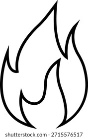 Icono de fuego con símbolos de llama en gradiente, línea negra, estilo, grupo de ilustración de energía de llama de calor ardiente para diseño de interfaz de usuario de peligro de seguridad y gráficos de emergencia