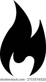 Icono de fuego con símbolos de llama en gradiente, negro, estilo plano, grupo de ilustración de energía de llama de calor ardiente para diseño de interfaz de usuario de peligro de seguridad y gráficos de emergencia