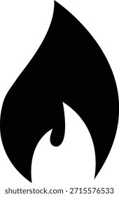 Icono de fuego con símbolos de llama en gradiente, negro, estilo plano, grupo de ilustración de energía de llama de calor ardiente para diseño de interfaz de usuario de peligro de seguridad y gráficos de emergencia