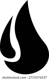 Icono de fuego con símbolos de llama en gradiente, negro, estilo plano, grupo de ilustración de energía de llama de calor ardiente para diseño de interfaz de usuario de peligro de seguridad y gráficos de emergencia