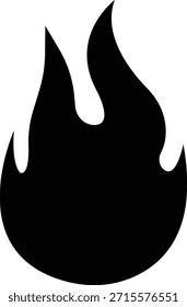 Icono de fuego con símbolos de llama en gradiente, negro, estilo plano, grupo de ilustración de energía de llama de calor ardiente para diseño de interfaz de usuario de peligro de seguridad y gráficos de emergencia