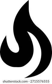 Icono de fuego con símbolos de llama en gradiente, negro, estilo plano, grupo de ilustración de energía de llama de calor ardiente para diseño de interfaz de usuario de peligro de seguridad y gráficos de emergencia