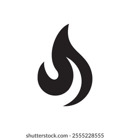 fire icon, flames isolated on white background, bonfire Vector illustration