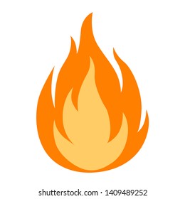 fire icon flames vector sign illustration isolated