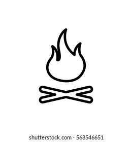  fire icon flat.