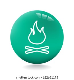  fire icon flat.