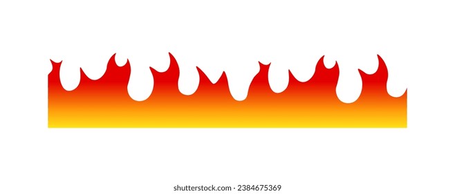 Feuersymbol. Flat, rot, flammendes Feuersymbol, Feuer für Design. Vektorsymbol