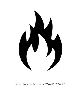 Fire icon in flat style. Fire vector icon. fire warning sign.
