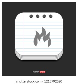 fire icon - Free vector icon