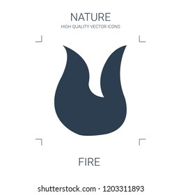 fire icon. high quality filled fire icon on white background. from nature collection flat trendy vector fire symbol. use for web and mobile