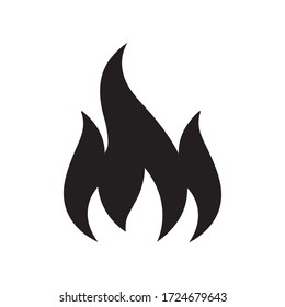 Icono de fuego. Icono de llama caliente de fuego