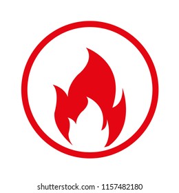 Fire, Icon illustration for design